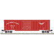 50' Single-Door Boxcar - Ready to Run -- Gulf, Mobile & Ohio #9272 (red, Wings Logo)