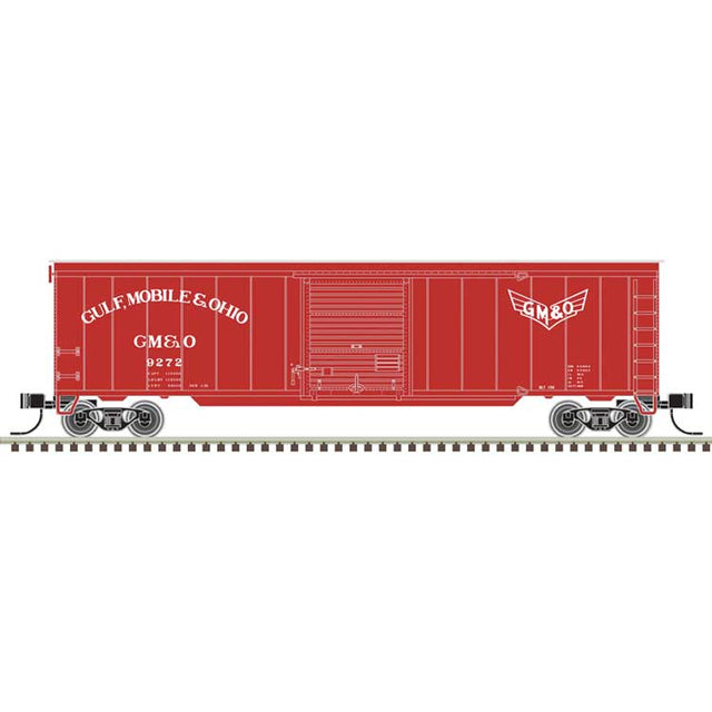 50' Single-Door Boxcar - Ready to Run -- Gulf, Mobile & Ohio #9272 (red, Wings Logo)