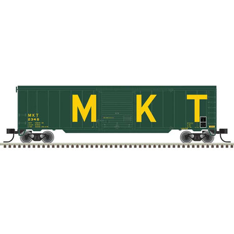 50' Single-Door Boxcar - Ready to Run -- Missouri-Kansas-Texas #2367 (green, yellow, Billboard MKT)