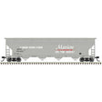 ACF 5250 4-Bay Centerflow Hopper - Ready to Run -- Marion, IL ACFX #58401 (gray, white, red)