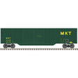 50' Double-Door Boxcar - Ready to Run -- Missouri-Kansas-Texas #2269 (green, yellow)