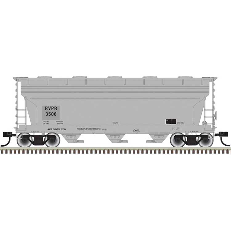 ACF 3560 Center-Flow Covered Hopper - Ready to Run -- Riverport Railroad #3506 (gray)