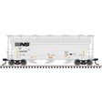 ACF 3560 Center-Flow Covered Hopper - Ready to Run -- Norfolk Southern #244230 (gray, black, yellow conspicuity marks)