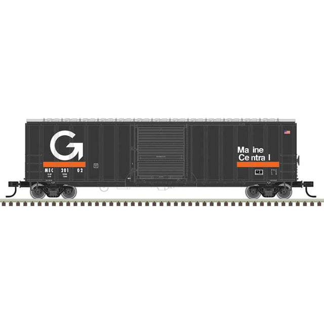 ACF(R) 50'6" Boxcar - Ready to Run -- Guilford MEC #20102 (gray, orange, white)