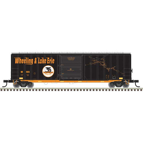 ACF(R) 50'6" Boxcar - Ready to Run -- Wheeling & Lake Erie #2025 (Fantasy Commemorative Scheme, black, orange)