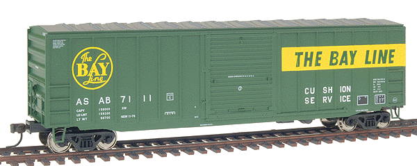 Atlas HO Trainman(TM) ACF(R) 50'6" Boxcar -- Atlanta & St. Andrews Bay #7114 (green, yellow, white)