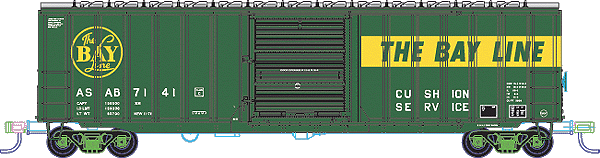 Atlas HO Trainman(TM) ACF(R) 50'6" Boxcar -- Atlanta & St. Andrews Bay #7130 (green, yellow, white)