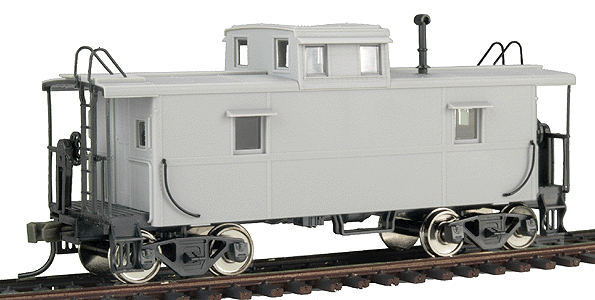 Trainman(R) C&O-Style Steel Center-Cupola Caboose - Ready to Run -- Undecorated