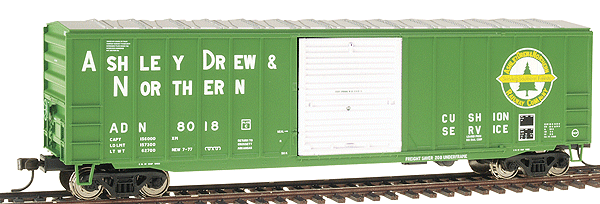 Atlas HO Trainman(TM) ACF(R) 50'6" Boxcar -- Ashley, Drew & Northern #8018