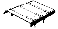 Snow Shields -- Used on Union Pacific & Amtrak E-Units pkg(2)