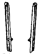 Handrail Stanchions -- GE Type, Cast in Beryllium Copper pkg(32)