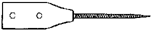 Triangle needle file