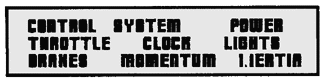 Control panel lettering
