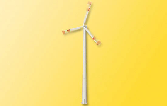 Animated Wind Turbine -- 14-16 Volt AC or DC 22-13/16"  28cm Tall