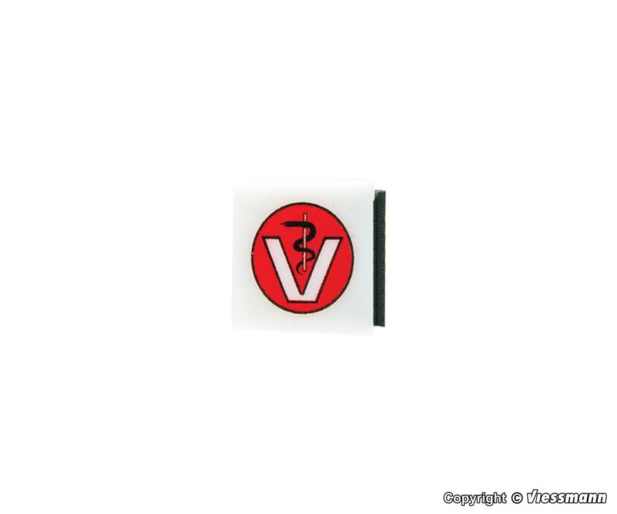 LED Lighted Veterinarian Sign -- 3/8 x 3/8 x 3/8" .95 x .95 x .95cm