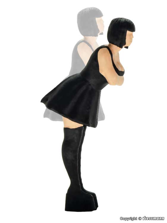 Animated Bending Woman -- With Under-Layout Motor Drive, Requires 1-1/2"  3.9cm Mounting Depth