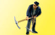 Animated Worker w/Pick Axe -- 14-16 Volt AC or DC