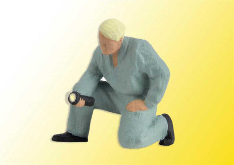 Car Mechanic with Working Flashlight -- 14-16 Volt AC or DC-1