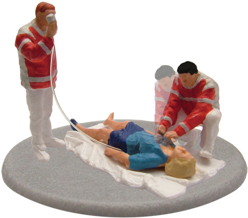 Animated Rescue Team w/Patient -- 14-16 Volt AC or DC