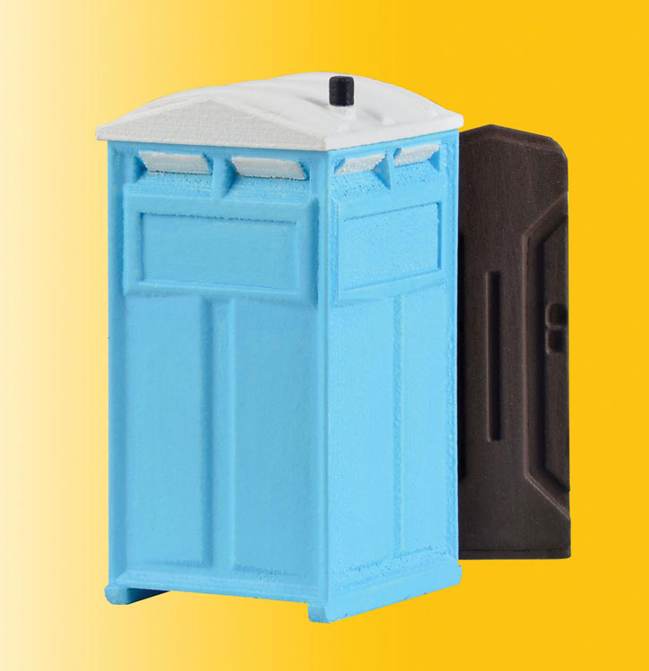 Modern Outhouse w/Animated Door & Construction Worker Figure -- 14-16 Volt AC or DC-1