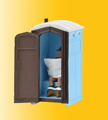 Modern Outhouse w/Animated Door & Construction Worker Figure -- 14-16 Volt AC or DC-2