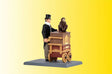 Animated Organ Grinder w/Monkey