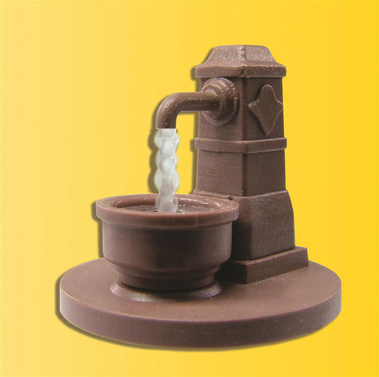 Animated Fountain w/Moving Acrylic Water