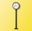 Lighted Platform Clock -- White LED