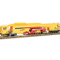 Plasser & Theurer 09-3X Production Tamper - 2-Rail DCC Equipped -- With Directional LED Lights & Moving Tamper Parts Strukton (yellow, red)