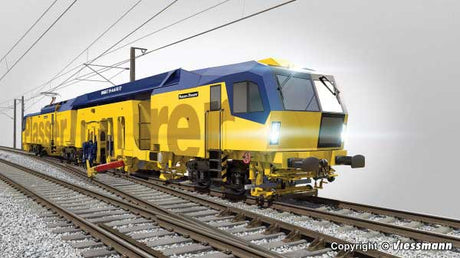 Plasser & Theurer Unimat 09-4x4 - 4S E Tamper - 2-Rail - Sound and DCC -- Plasser & Theurer (yellow, blue)