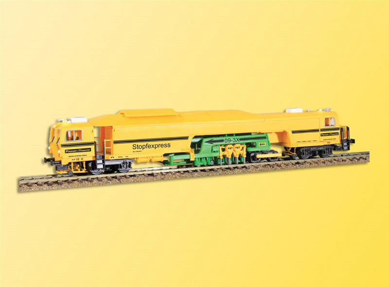 Plasser & Theurer 09-3X Production Tamper - 3-Rail AC w/Sound & Digital -- Stopfexpress DB (yellow, black)