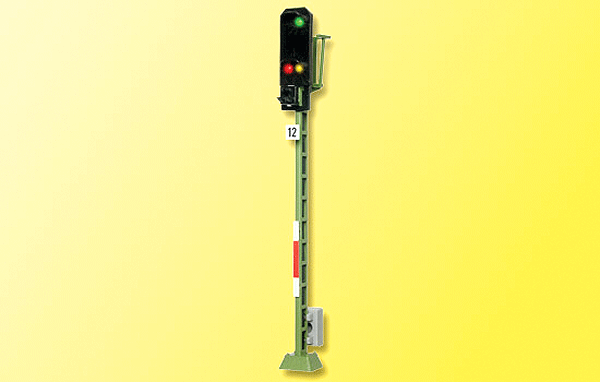 German Federal Railways (DB) Type 1969 Daylight Signal - Assembled -- Entry w/3 Aspects-1