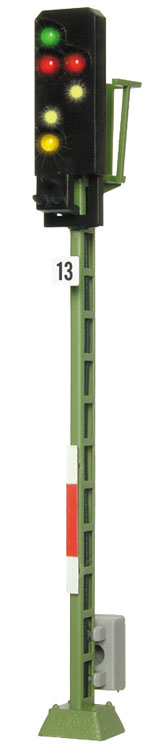 German Federal Railways (DB) Type 1969 Daylight Signal - Assembled -- Exit w/6 Aspects-2