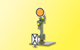 European-Style LED Semaphore Movable Disk Distant Signal-1