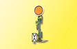Operating European-Style Movable-Disc Semaphore Distant Signal - Assembled -- Single Disc-1