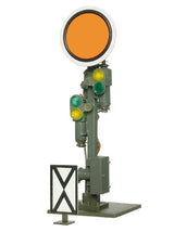 Operating European-Style Movable-Disc Semaphore Distant Signal - Assembled -- Single Disc-2