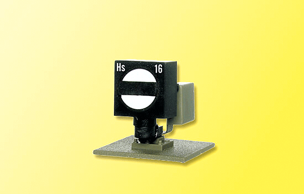 Semaphore Dwarf Block Signal -- Movable Disk & Blade-1