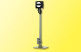 Operating European-Style Semaphore Distant Signal - Assembled -- Black & White Banner Style-1