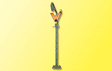 Operating European-Style Waiting Signal - Assembled -- With Orange W & LED Lamp-1