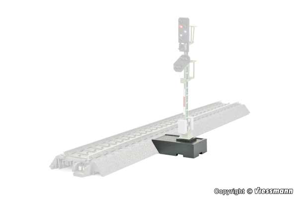 Signal Base for Roadbed Track -- Fits Viessmann Socket Base Signals