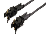 Electrically Conductive Couplers w/Wire Lead -- Fits NEM Standard Coupler Pocket, 2-Pole, Maximum Current: 1 Amp pkg(2)-2
