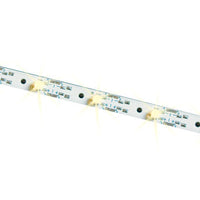 Passenger Car Interior Lighting Strip w/11 LEDs for AC, DC or DCC -- Warm White 25-40mA Current Draw 1/4 x 10"  .7 x 25.4cm (Can be cut to fit c