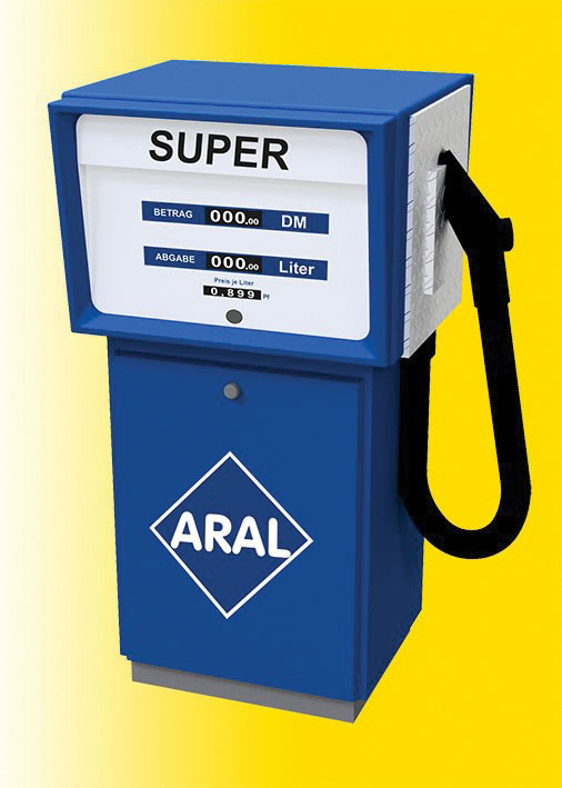 LED Lighted Gas Pump -- Aral (blue)