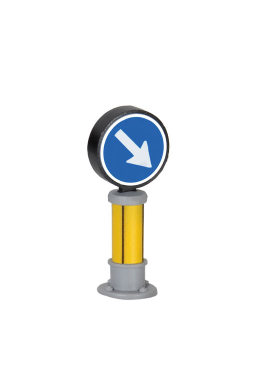 LED Lighted European-Style Traffic Direction Control Sign -- 3/4"  1.9cm Tall-3