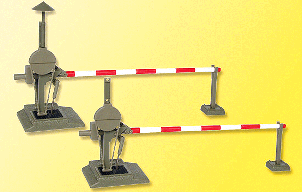 Operating European-Style Crossing Gates - Assembled -- Set of 2 w/2 Drives-1