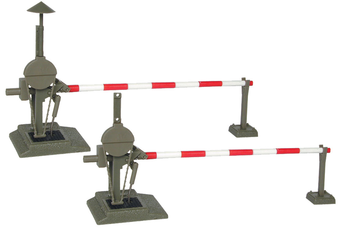 Operating European-Style Crossing Gates - Assembled -- Set of 2 w/2 Drives-2