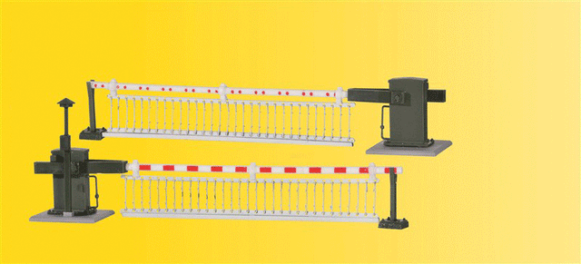 Animated Crossing Gates w/Decorated Barrier -- Mirror Arrangement of #769-5104-1