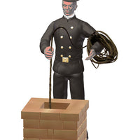 Animated Chimney Sweep w/Moving Arm