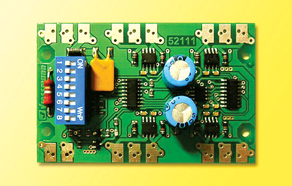Motorola Accessory Decoder w/Solder Pads Only - No Housing -- Controls up to 4 Turnouts or 8 Solenoid Devices 2 Amp Outputs-1