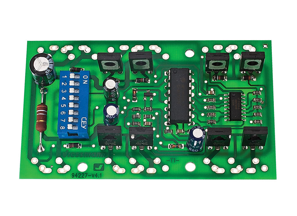 Motorola Accessory Decoder w/Solder Pads Only - No Housing -- Controls up to 4 Turnouts or 8 Solenoid Devices 2 Amp Outputs-4